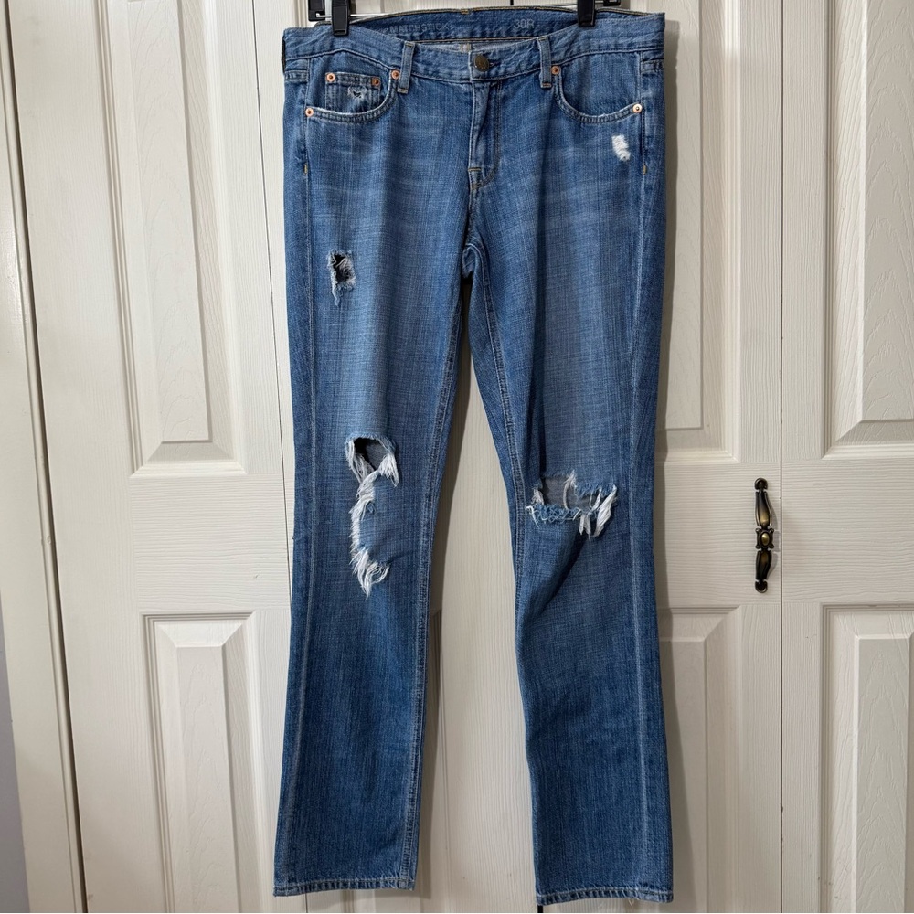 J. Crew Vintage Matchstick Destroyed Straight Leg Jeans Women’s Size 30R